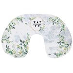 Personalized Initial Name Floral Travel Neck Pillow Travel Neck Pillow