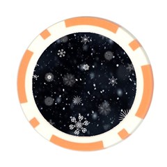 Snowflakes Snow Snowfall Snowing Poker Chip Card Guard (10 pack) from ArtsNow.com Back
