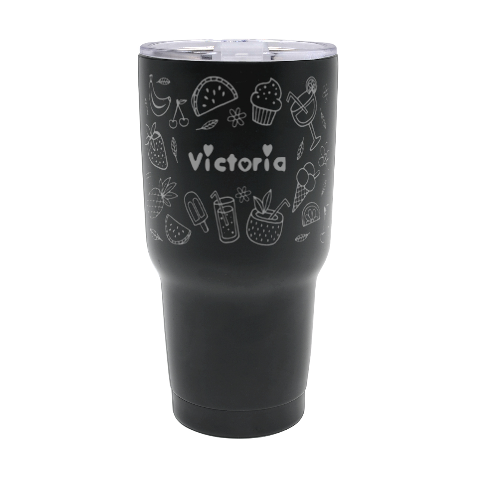 Personalized Name Any Text Summer 30oz Thermal Travel Tumbler 30oz Thermal Travel Tumbler from ArtsNow.com Front