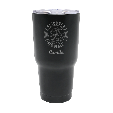 Personalized Name Any Text Summer Holiday 30oz Thermal Travel Tumbler 30oz Thermal Travel Tumbler from ArtsNow.com Front