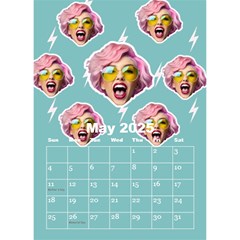 Happy Face Desktop Calendar 6  x 8.5  from ArtsNow.com May 2025