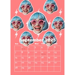 Happy Face Desktop Calendar 6  x 8.5  from ArtsNow.com Sep 2025