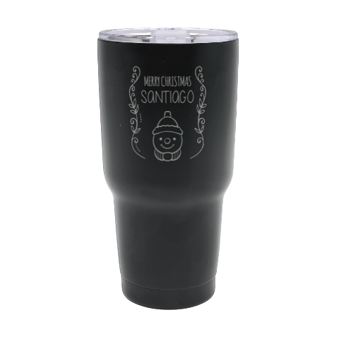 Personalized Name Any Text Christmas 30oz Thermal Travel Tumbler 30oz Thermal Travel Tumbler from ArtsNow.com Front