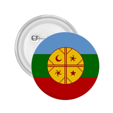 Flag Of The Mapuches 2.25  Buttons from ArtsNow.com Front