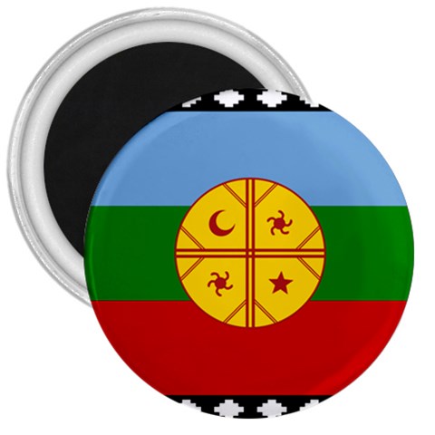 Flag Of The Mapuches 3  Magnets from ArtsNow.com Front