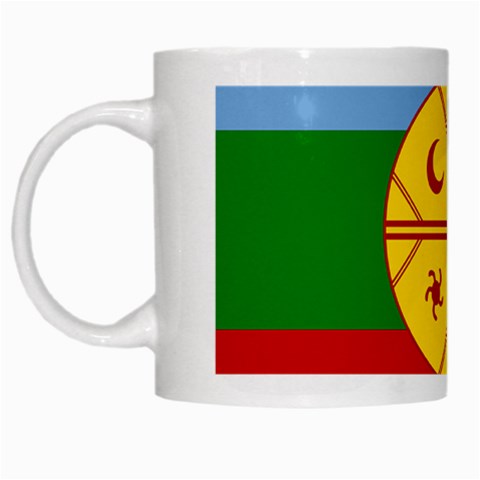 Flag Of The Mapuches White Mug from ArtsNow.com Left