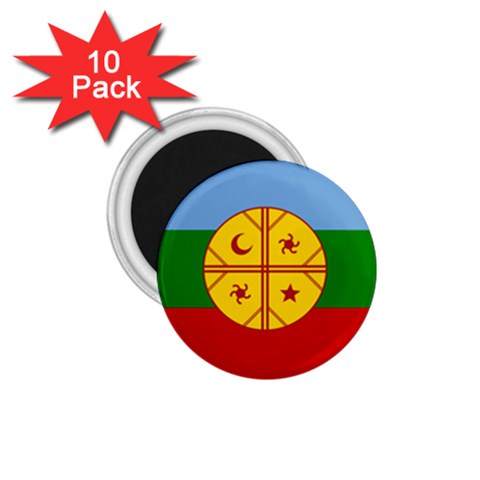 Flag Of The Mapuches 1.75  Magnets (10 pack)  from ArtsNow.com Front