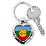 Flag Of The Mapuches Key Chain (Heart)