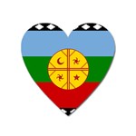 Flag Of The Mapuches Heart Magnet