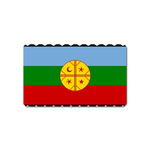 Flag Of The Mapuches Magnet (Name Card) from ArtsNow.com Front
