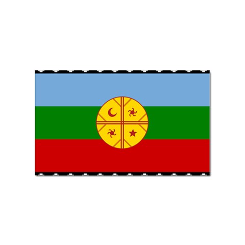 Flag Of The Mapuches Sticker Rectangular (100 pack) from ArtsNow.com Front