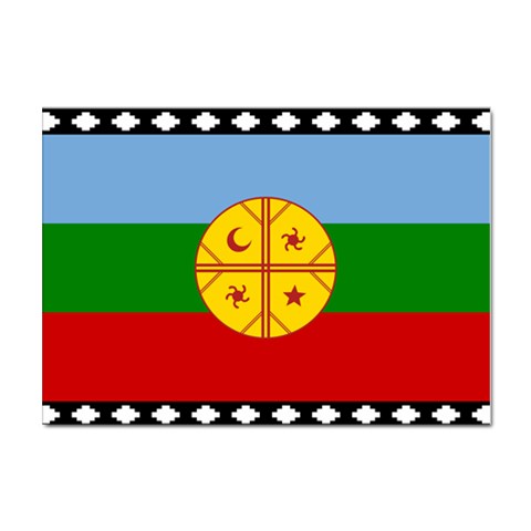 Flag Of The Mapuches Sticker A4 (10 pack) from ArtsNow.com Front
