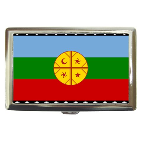 Flag Of The Mapuches Cigarette Money Case from ArtsNow.com Front