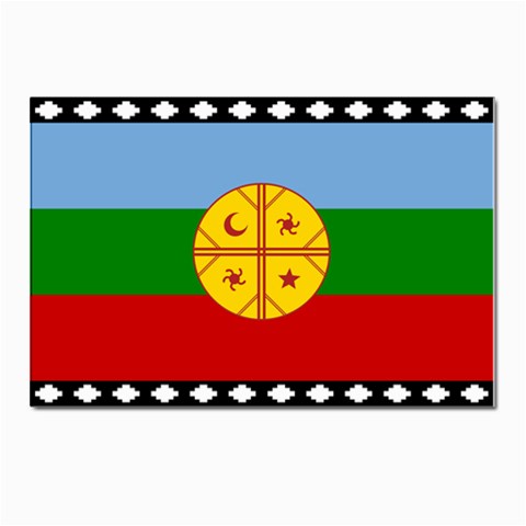 Flag Of The Mapuches Postcard 4 x 6  (Pkg of 10) from ArtsNow.com Front