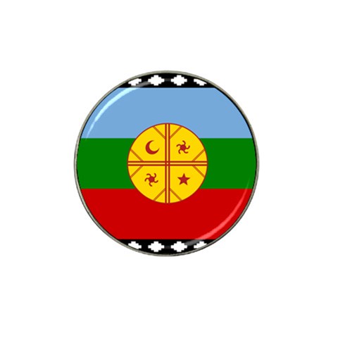 Flag Of The Mapuches Hat Clip Ball Marker from ArtsNow.com Front