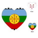 Flag Of The Mapuches Playing Cards Single Design (Heart)