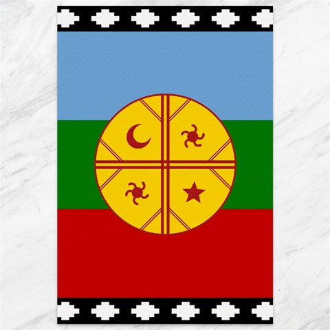 Flag Of The Mapuches Canvas 12  x 18  from ArtsNow.com 11.88 x17.36  Canvas - 1