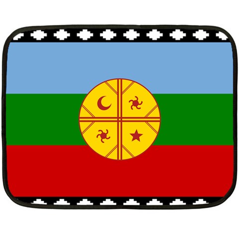 Flag Of The Mapuches Two Sides Fleece Blanket (Mini) from ArtsNow.com 35 x27  Blanket Front