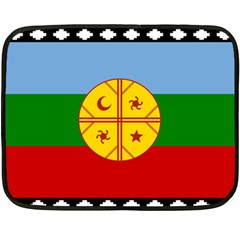 Flag Of The Mapuches Two Sides Fleece Blanket (Mini) from ArtsNow.com 35 x27  Blanket Front