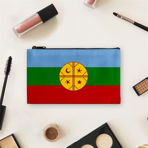 Flag Of The Mapuches Cosmetic Bag (Small) from ArtsNow.com Front