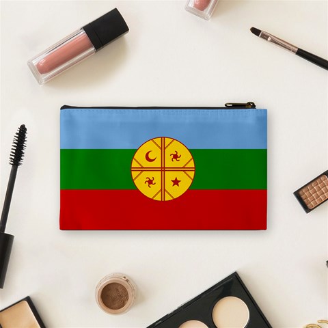 Flag Of The Mapuches Cosmetic Bag (Small) from ArtsNow.com Back