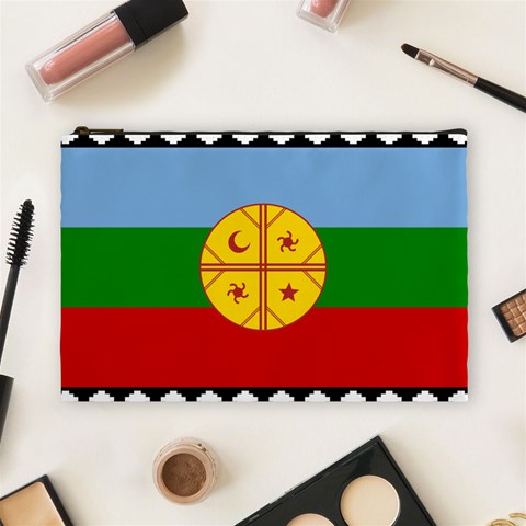 Flag Of The Mapuches Cosmetic Bag (Large) from ArtsNow.com Front