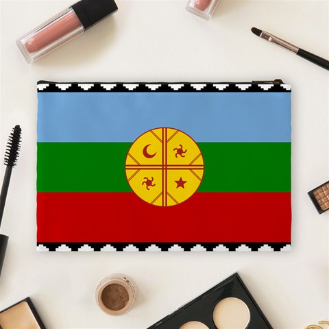 Flag Of The Mapuches Cosmetic Bag (Large) from ArtsNow.com Back