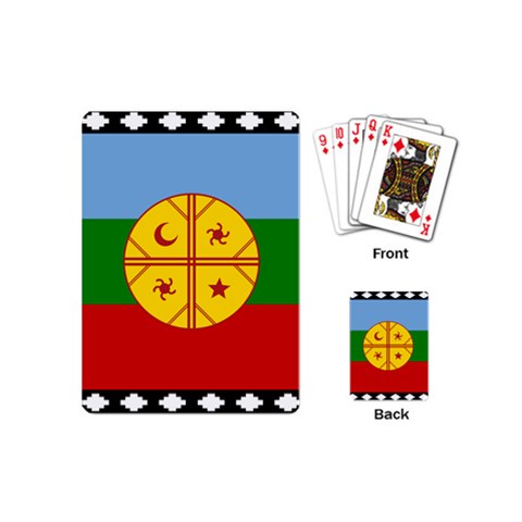 Flag Of The Mapuches Playing Cards Single Design (Mini) from ArtsNow.com Back