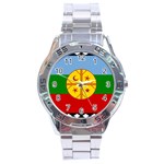 Flag Of The Mapuches Stainless Steel Analogue Watch