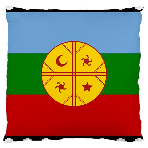 Flag Of The Mapuches Large Cushion Case (Two Sides) from ArtsNow.com Front