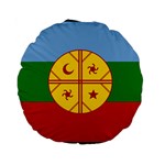 Flag Of The Mapuches Standard 15  Premium Round Cushions