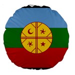 Flag Of The Mapuches Large 18  Premium Round Cushions