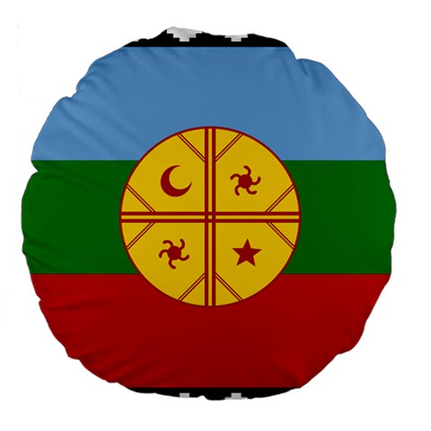 Flag Of The Mapuches Large 18  Premium Round Cushions from ArtsNow.com Back