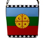 Flag Of The Mapuches Flap Closure Messenger Bag (L)