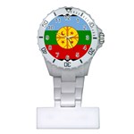 Flag Of The Mapuches Plastic Nurses Watch