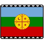 Flag Of The Mapuches Two Sides Fleece Blanket (Medium)