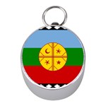 Flag Of The Mapuches Mini Silver Compasses