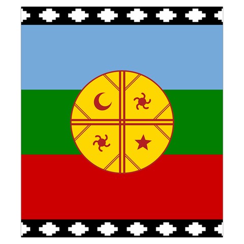 Flag Of The Mapuches Drawstring Pouch (Small) from ArtsNow.com Front