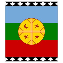 Flag Of The Mapuches Drawstring Pouch (Small) from ArtsNow.com Back