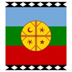 Flag Of The Mapuches Drawstring Pouch (Medium) from ArtsNow.com Front