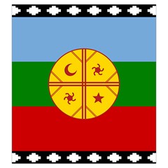 Flag Of The Mapuches Drawstring Pouch (Large) from ArtsNow.com Back