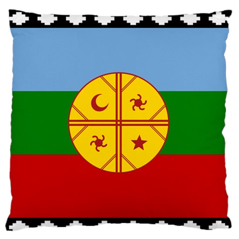 Flag Of The Mapuches Large Premium Plush Fleece Cushion Case (One Side) from ArtsNow.com Front