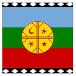 Flag Of The Mapuches Square Satin Scarf (36  x 36 )