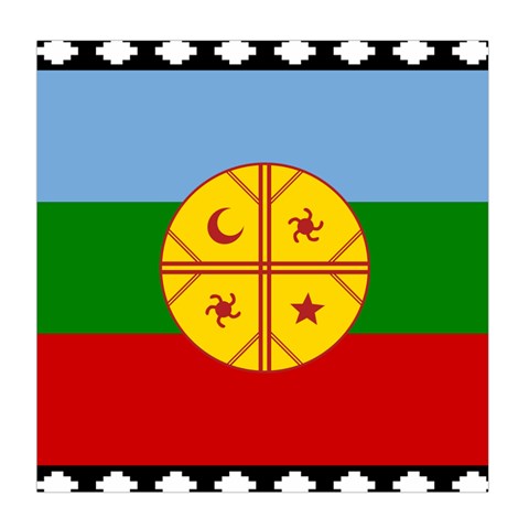 Flag Of The Mapuches Duvet Cover (Queen Size) from ArtsNow.com Front