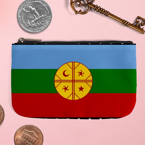 Flag Of The Mapuches Large Coin Purse from ArtsNow.com Front