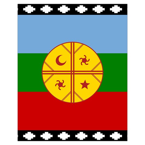 Flag Of The Mapuches Drawstring Pouch (XL) from ArtsNow.com Front