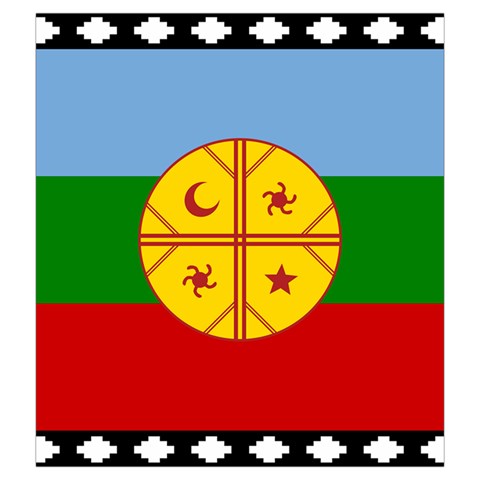 Flag Of The Mapuches Drawstring Pouch (2XL) from ArtsNow.com Front