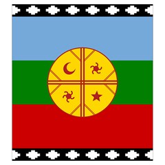 Flag Of The Mapuches Drawstring Pouch (2XL) from ArtsNow.com Back