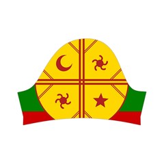 Flag Of The Mapuches Kids  Short Sleeve Velvet Dress from ArtsNow.com Right Sleeve