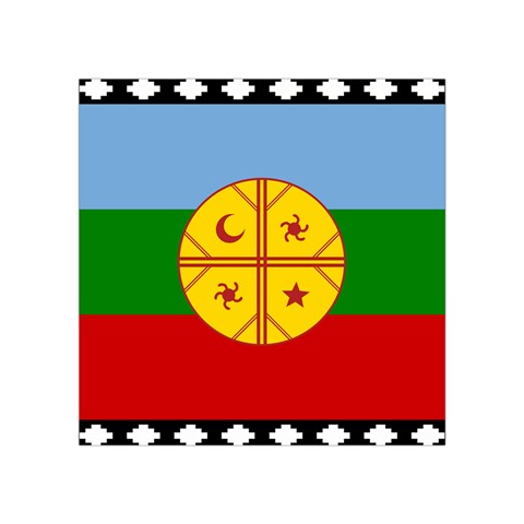 Flag Of The Mapuches Square Tapestry (Small) from ArtsNow.com Front